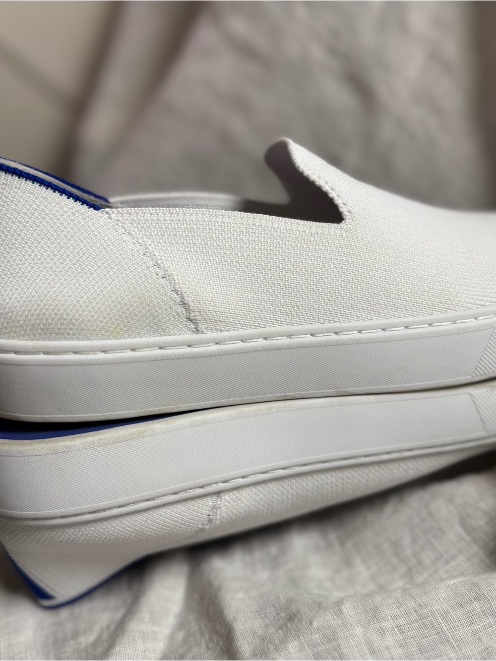 Rothy's EUC White Slip-On Sneakers - Picture 7 of 12